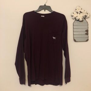 Pink vs long sleeve tee